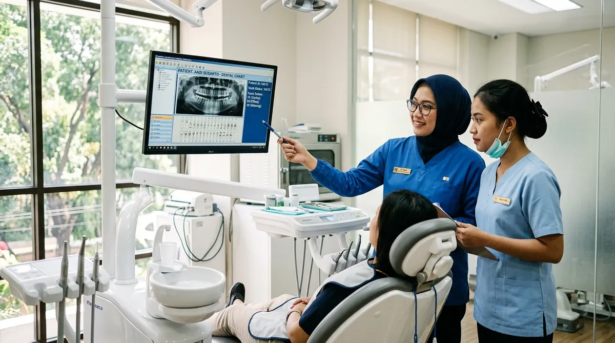 Gambar Aplikasi RME Dokter Gigi Terintegrasi SATUSEHAT: Panduan Fitur Odontogram Digital dan E-Resep Klinik Gigi