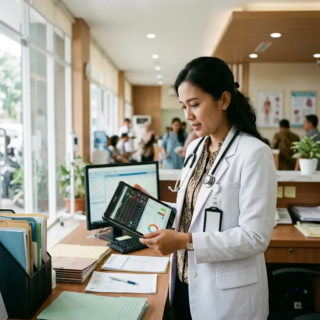 Gambar Panduan Lengkap Integrasi BPJS Kesehatan dan SATUSEHAT Kemenkes untuk Dokter Praktik Mandiri