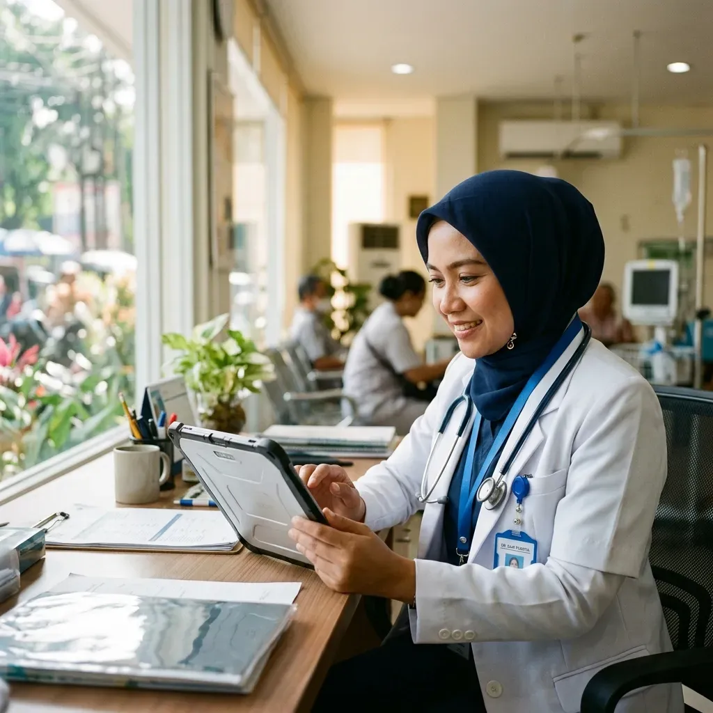 Gambar Keamanan Data Kesehatan Pasien UU PDP pada RME Cloud