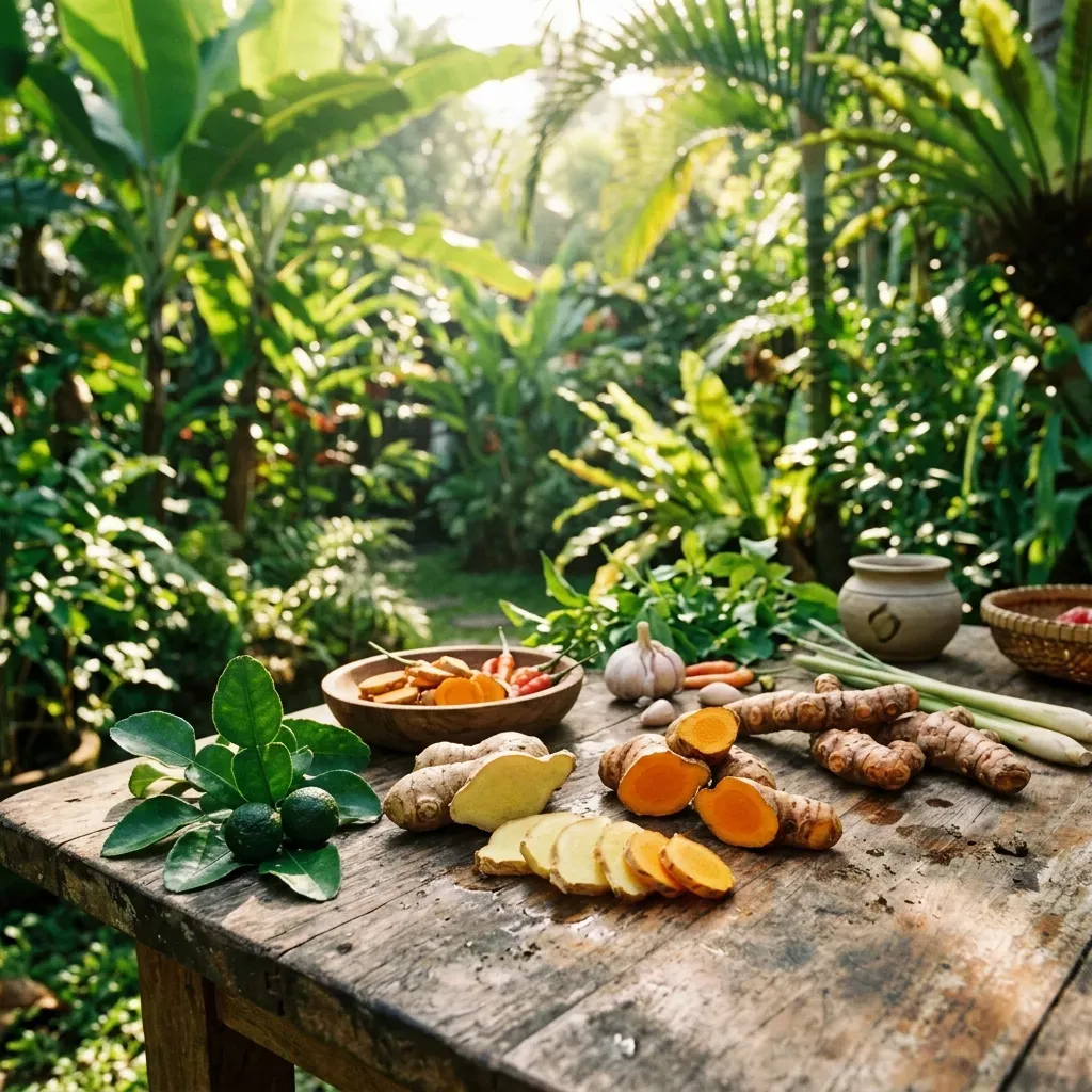 Gambar Khasiat Buah-Buahan dan Tanaman Obat Herbal Populer Indonesia: Kajian Klinis, Regulasi Kemenkes, dan Integrasi RME