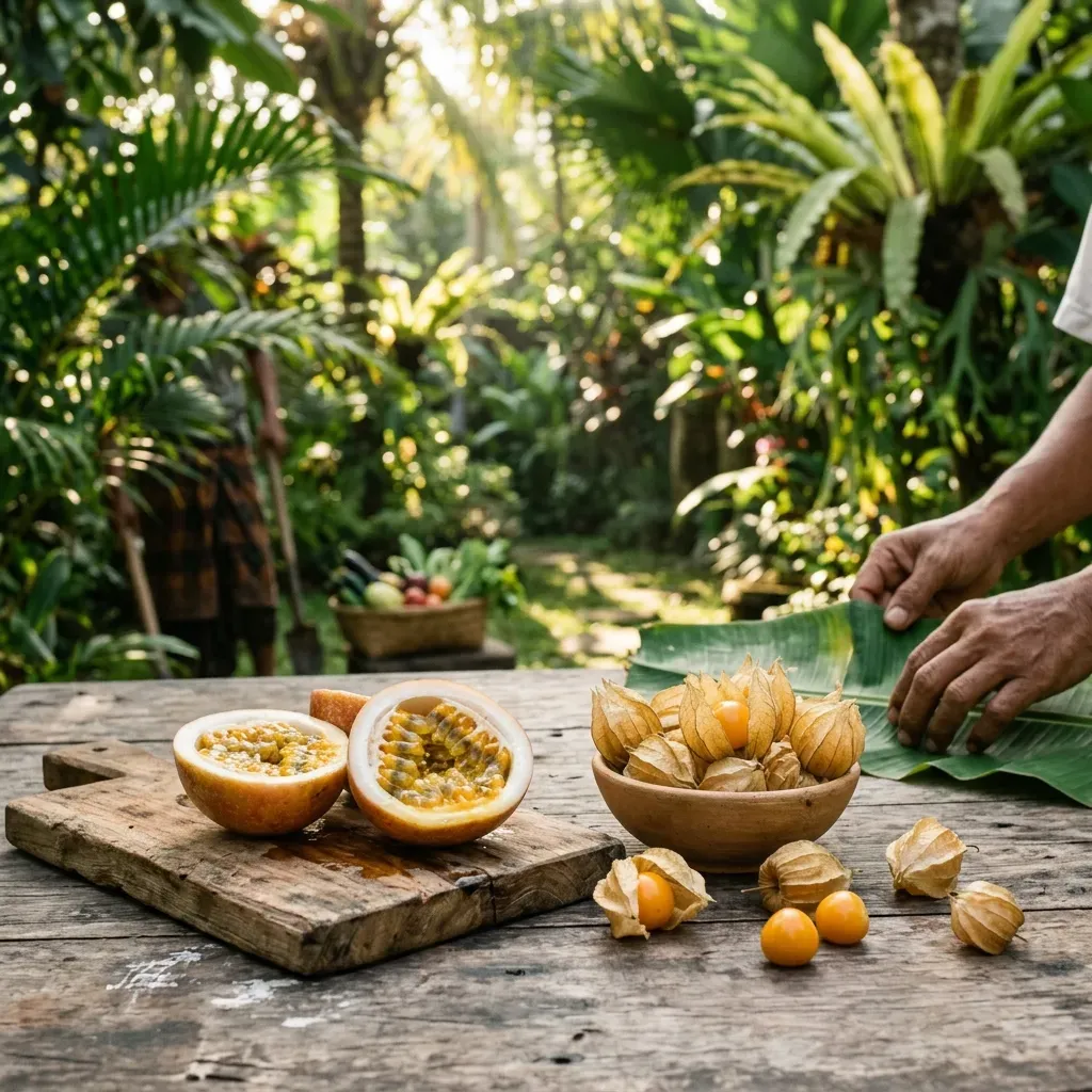 Gambar Khasiat Buah Markisa dan Buah Ciplukan untuk Menjaga Kesehatan Mata dan Sistem Imun