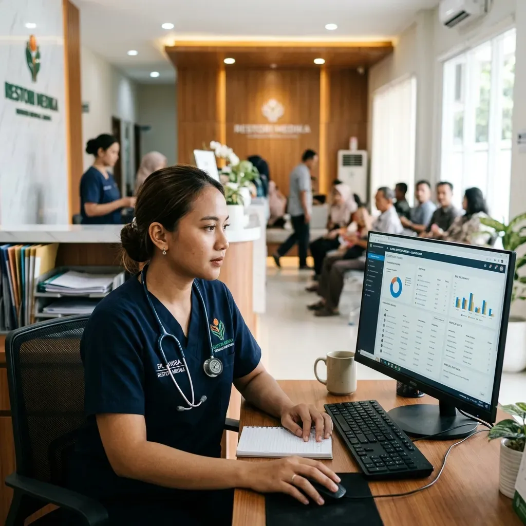 Gambar Strategi Manajemen Klinik Modern: Optimalisasi Efisiensi, Kepatuhan Regulasi, dan Implementasi RME Terintegrasi
