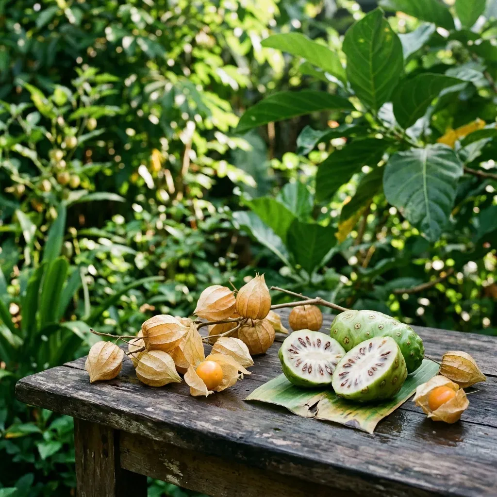 Gambar Manfaat Buah Ciplukan dan Mengkudu untuk Menurunkan Gula Darah dan Imunitas