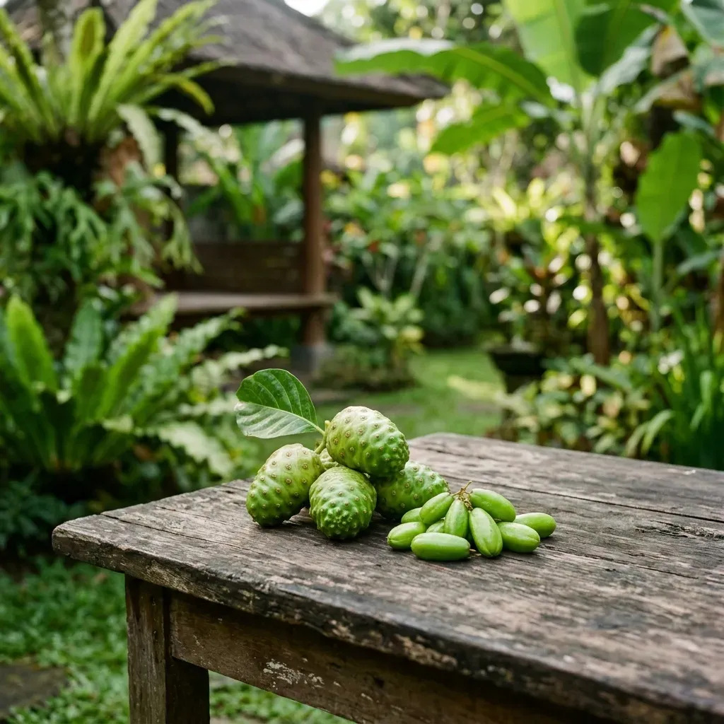 Gambar Manfaat Buah Mengkudu dan Belimbing Wuluh untuk Tekanan Darah, Antioksidan, serta Standar Integrasi Klinis di Faskes