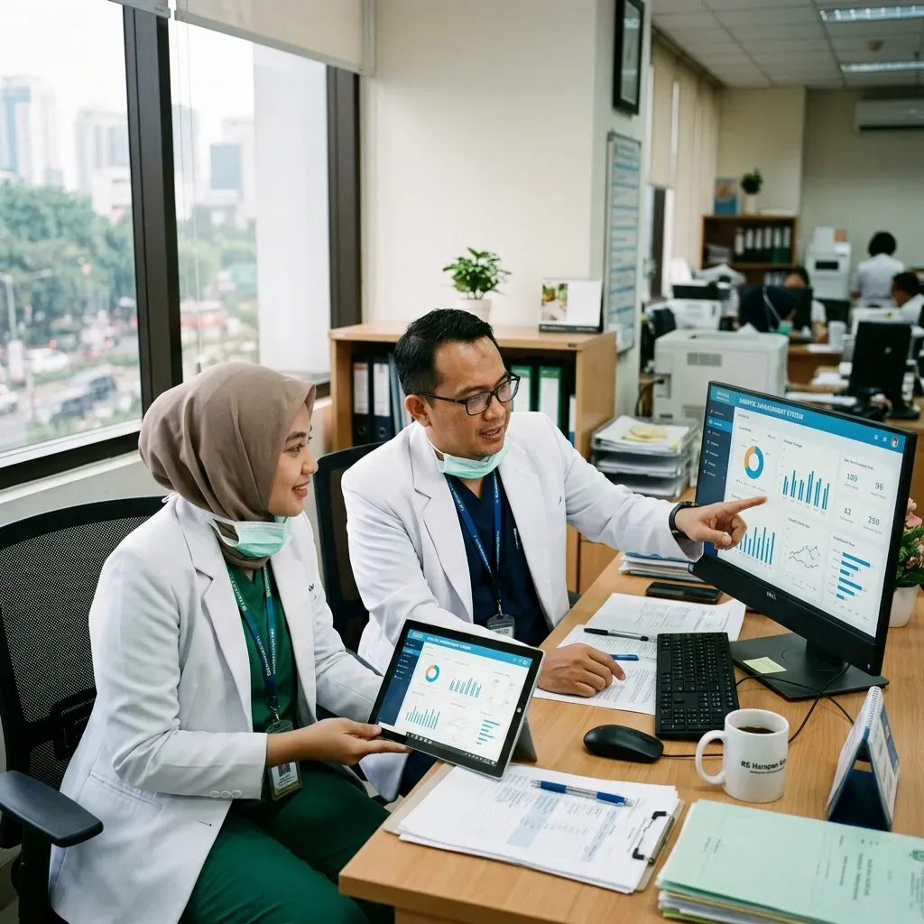 Gambar Panduan Memilih SIMRS Terbaik 2026: Kriteria Kepatuhan Kemenkes, Integrasi SATUSEHAT, dan Evaluasi Faskes