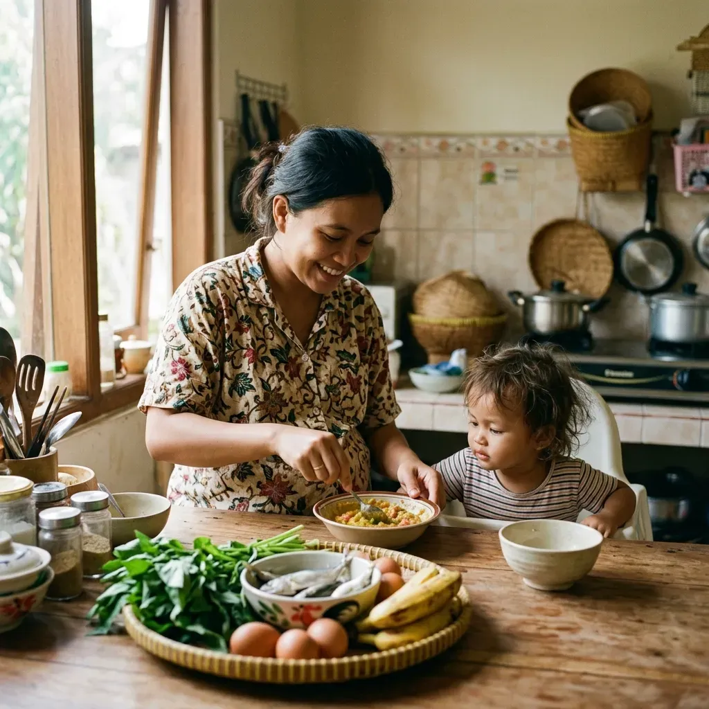 Gambar Panduan Nutrisi Ibu Hamil, Menu MPASI, dan Digitalisasi Pemantauan Gizi Cegah Stunting