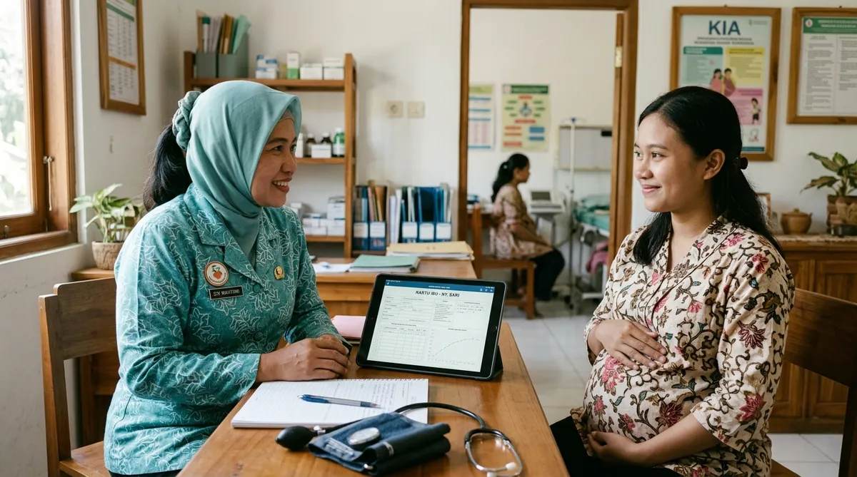 Gambar RME Bidan Praktik Mandiri Terintegrasi SATUSEHAT: Panduan Partograf Digital dan Pencatatan KIA Sesuai Standar