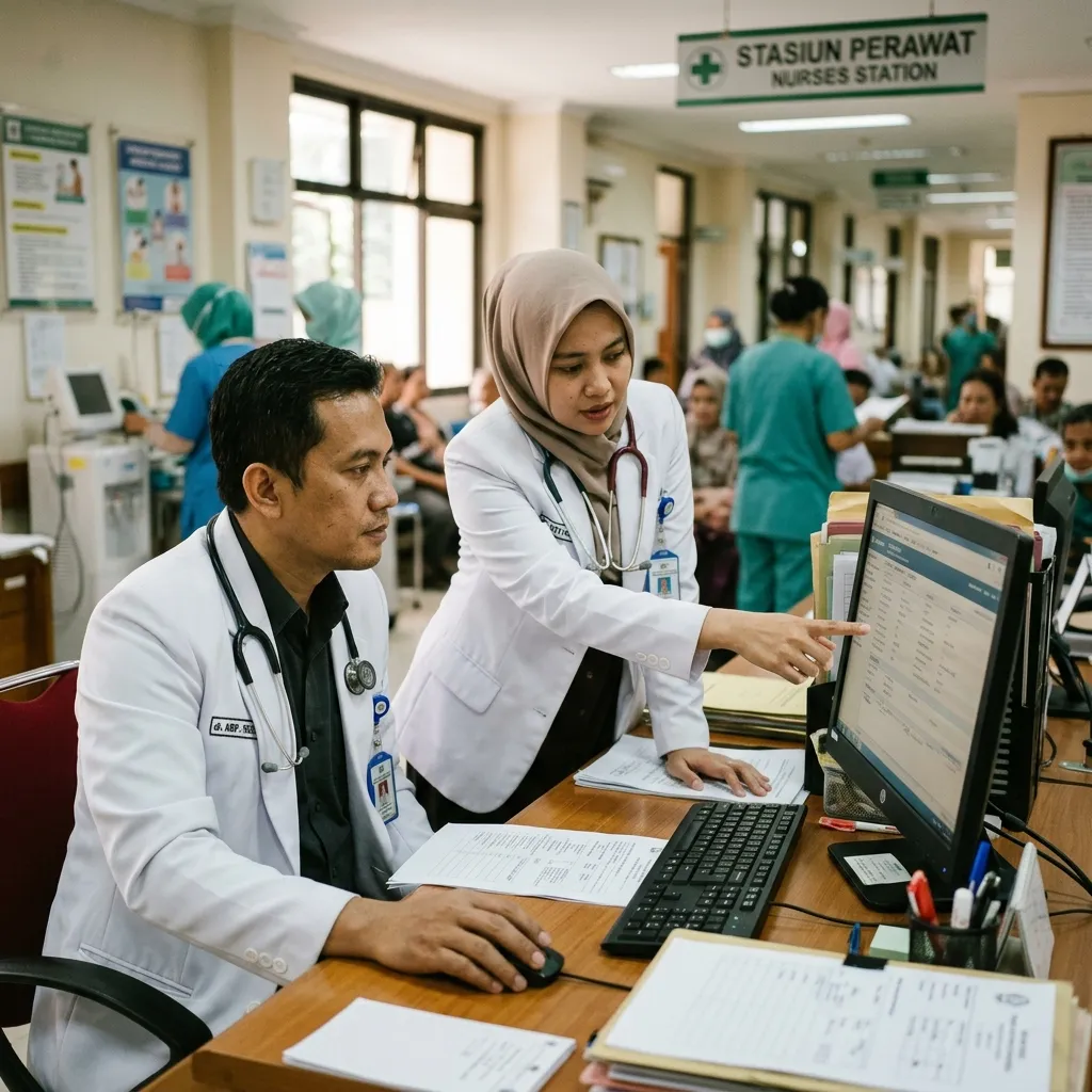 Gambar SATUSEHAT RME Dukung BPJS Kesehatan: Transformasi Pembiayaan Berbasis Mutu, Outcome, dan Regulasi No E-RM No Claim